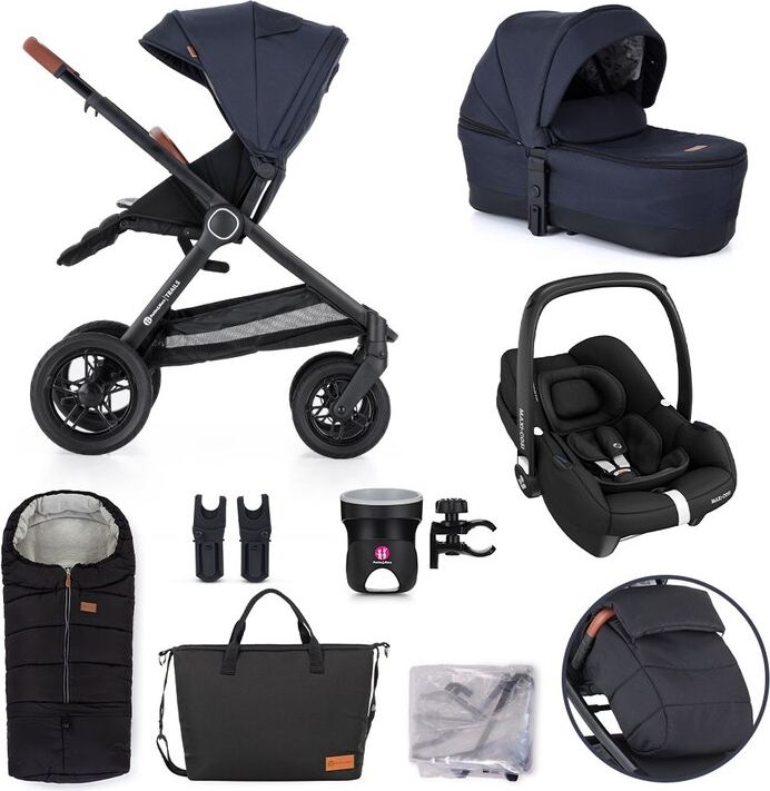 PETITE&MARS Set XXL kočárek kombinovaný Trails Anthracite Blue s příslušenstvím - obrázek 1