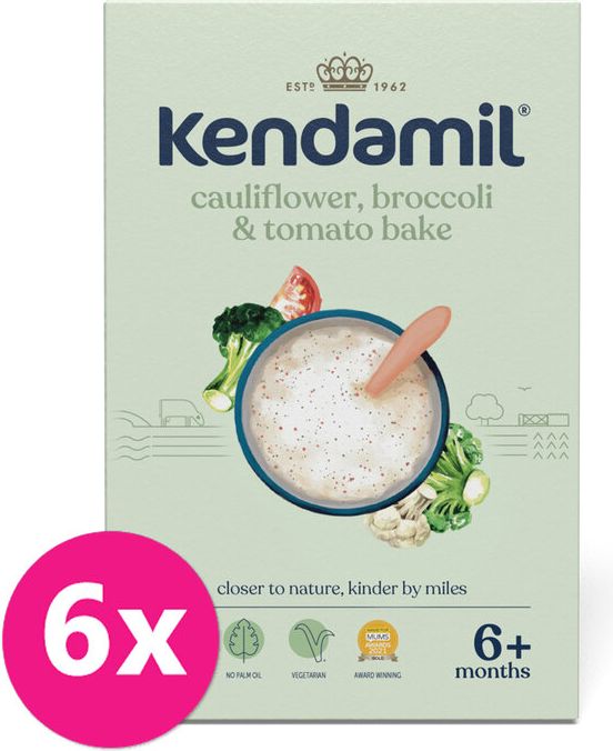 KENDAMIL s brokolici, květákem a rajčaty 6 x 150 g - obrázek 1