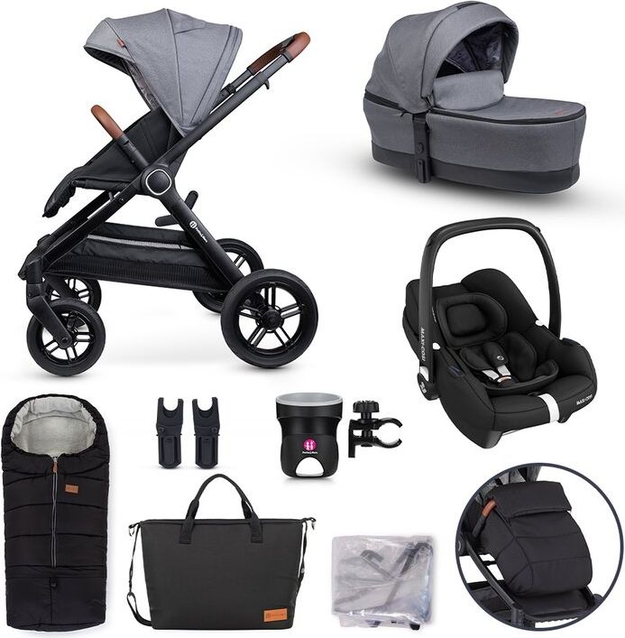 PETITE&MARS Set XXL kočárek kombinovaný Trails Ultimate Grey s příslušenstvím - obrázek 1