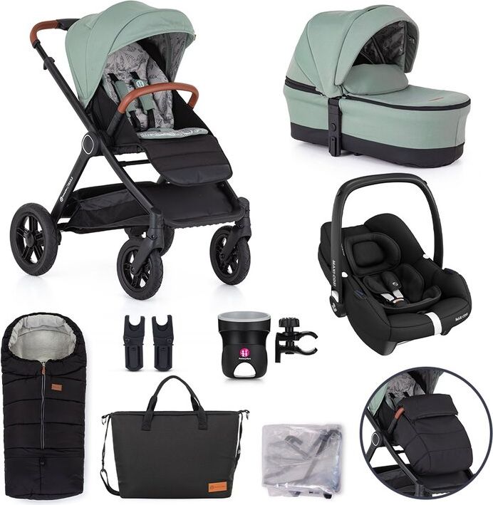 PETITE&MARS Set XXL kočárek kombinovaný Trails Iron Green s příslušenstvím - obrázek 1
