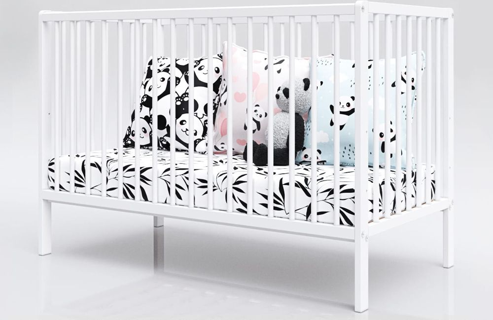 PETITE&MARS Postýlka dřevěná Moony White - obrázek 3