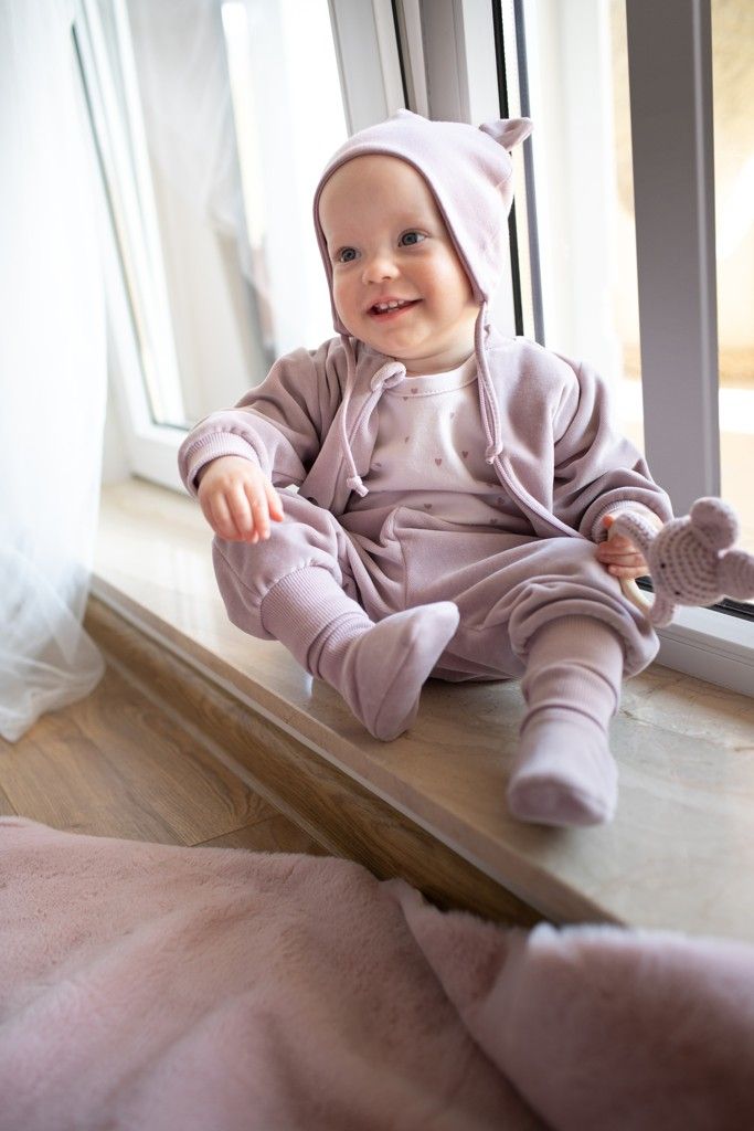 PINOKIO Tepláky HELLO holka růžová vel. 62 - obrázek 2