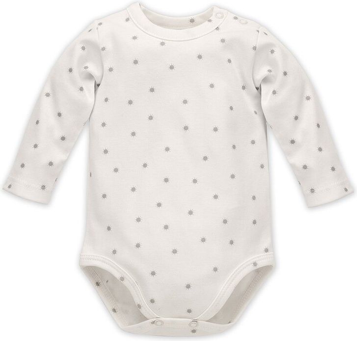 PINOKIO Body dlouhý rukáv HELLO UNI ecru vel. 80 - obrázek 1