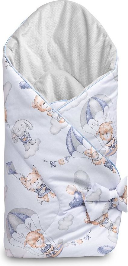 SENSILLO Zavinovačka velvet FLIGHT IN CLOUDS PLUSH KARO 75x75 cm - obrázek 1