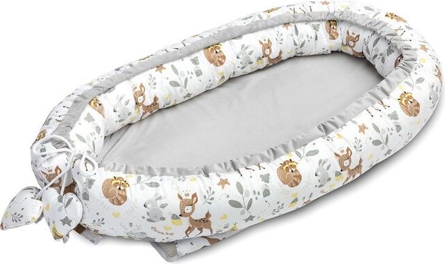 SENSILLO Hnízdo pro miminko velvet FOREST ADVENTURE 80x45 cm - obrázek 1