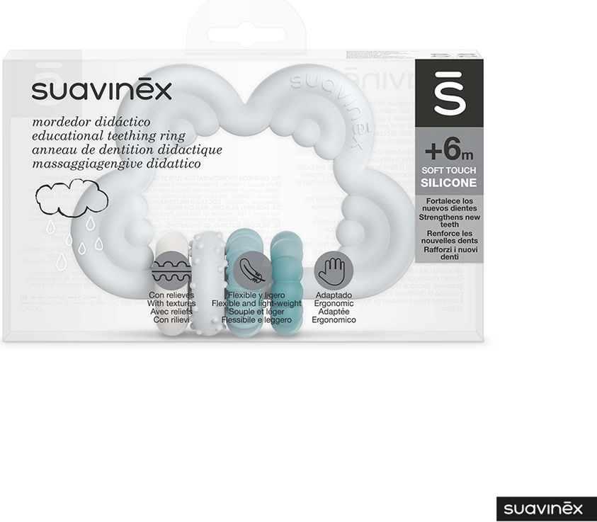 SUAVINEX Kousátko silikonové +6m - modré - obrázek 3