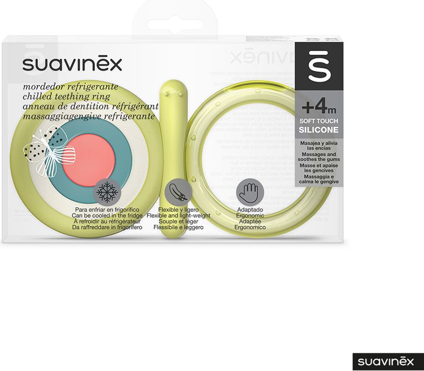 SUAVINEX Kousátko chladicí silikonové +4m - barevné - obrázek 2