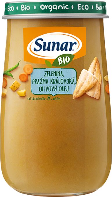 3x SUNAR BIO Zelenina, pražma královská 190 g - obrázek 3