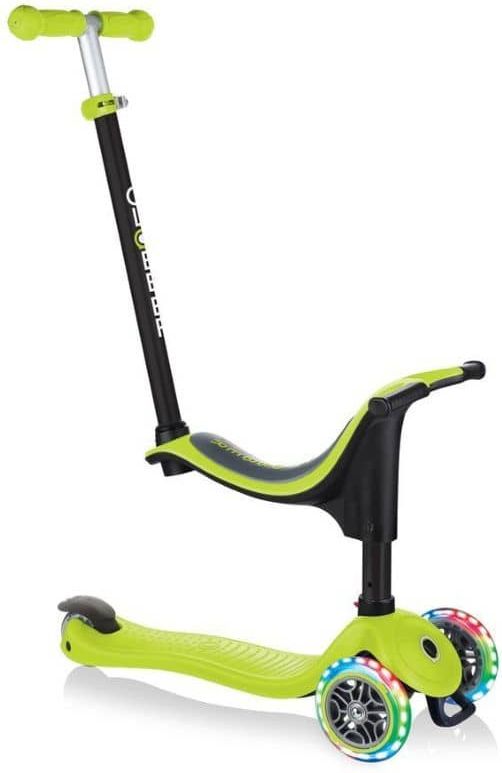 Globber Koloběžka Go Up Foldable Plus Lights Lime Green - obrázek 1