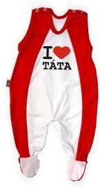 DEJNA Baby Dejna Dupačky Kolekce - I love Táta 0/3měsíců - obrázek 2