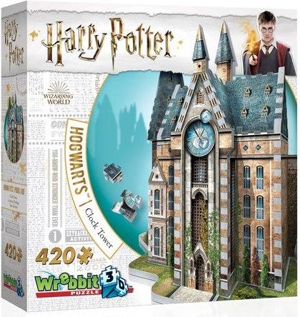 WREBBIT 3D puzzle Harry Potter: Bradavice, Hodinová věž 420 dílků - obrázek 1