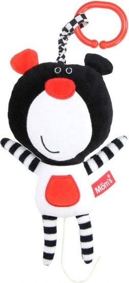 Hencz Toys Závěsná edukační /plyšová hračka Méďa s melodií - černá - obrázek 1