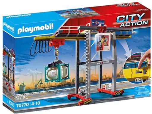 PLAYMOBIL® City Action 70770 Portálový jeřáb s kontejnery - obrázek 1