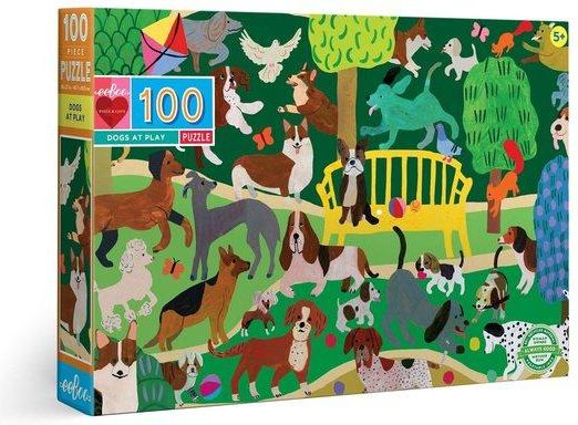 EEBOO Puzzle Hrající si psi 100 dílků - obrázek 1