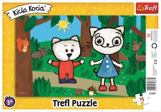 TREFL Puzzle Kicia Kocia: Kittykit v lese 15 dílků - obrázek 1