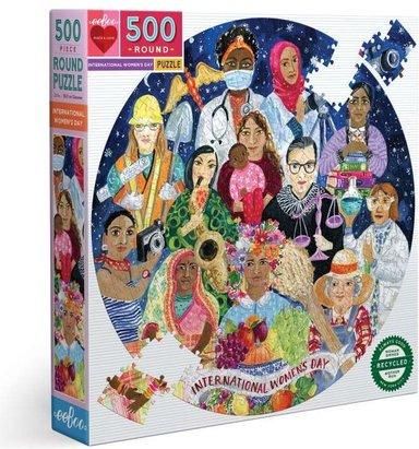 EEBOO Kulaté puzzle Mezinárodní den žen 500 dílků - obrázek 1