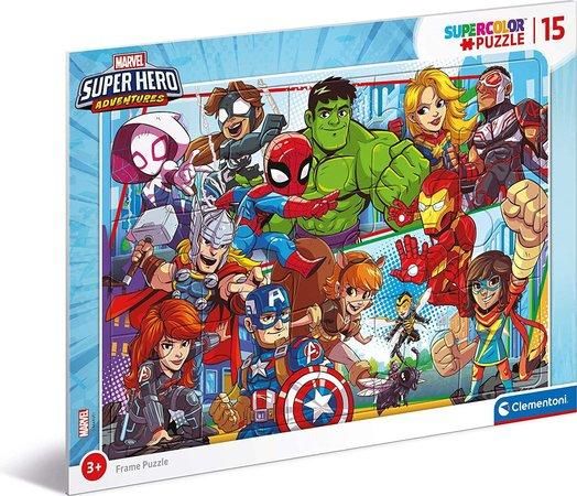 Puzzle 15 dílků Marvel super hero - obrázek 1