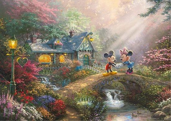 SCHMIDT Puzzle v plechové krabičce Disney: Mickey & Minnie 500 dílků - obrázek 1