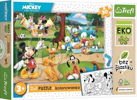 TREFL Oboustranné puzzle Mickey a jeho přátelé MAXI 30 dílků EKO - obrázek 1