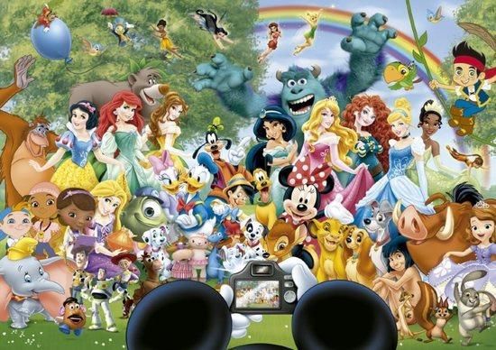 EDUCA Puzzle Úžasný svět Disney II 1000 dílků - obrázek 1