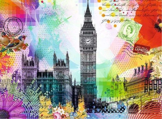 RAVENSBURGER Puzzle Pohlednice z Londýna 500 dílků - obrázek 1