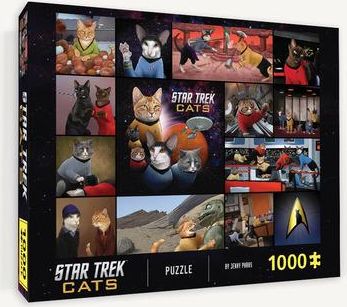 CHRONICLE BOOKS Puzzle Star Trek Cats 1000 dílků - obrázek 1