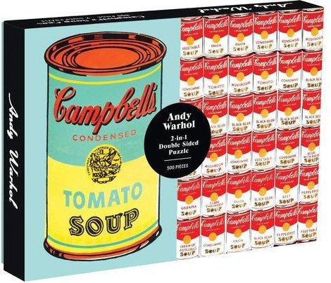 GALISON Oboustranné puzzle Andy Warhol Campbell's Soup Cans 500 dílků - obrázek 1