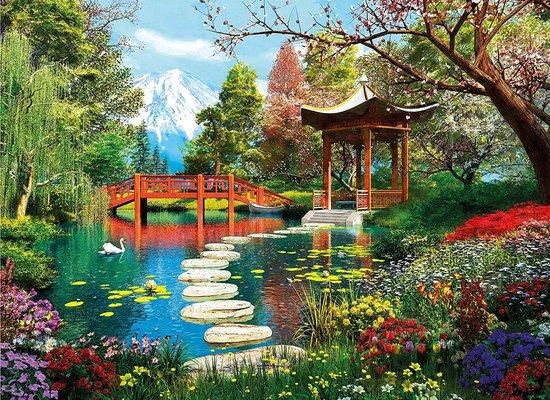 Puzzle 1000 dílků Fuji zahrady - obrázek 1