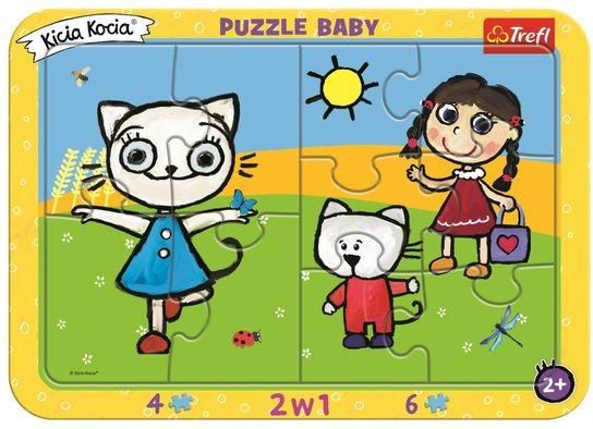 TREFL Baby puzzle Kicia Kocia: Šťastné kotě 2v1, 10 dílků - obrázek 1
