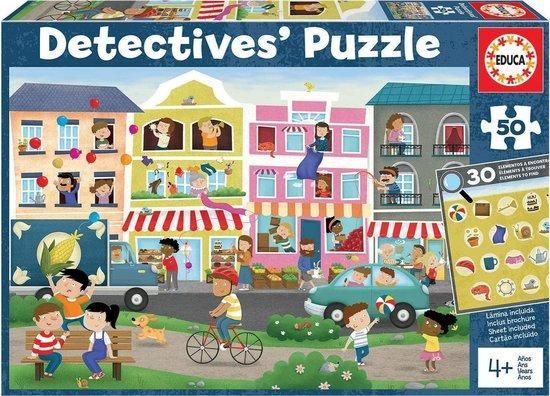 EDUCA Detektivní puzzle Město 50 dílků - obrázek 1