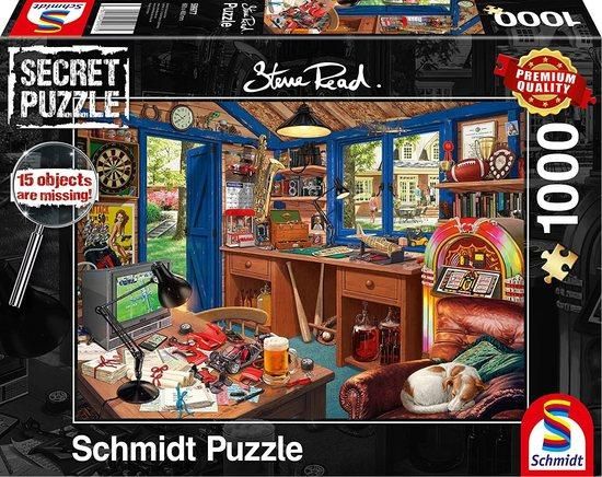 SCHMIDT Secret puzzle Tátova dílna 1000 dílků - obrázek 1