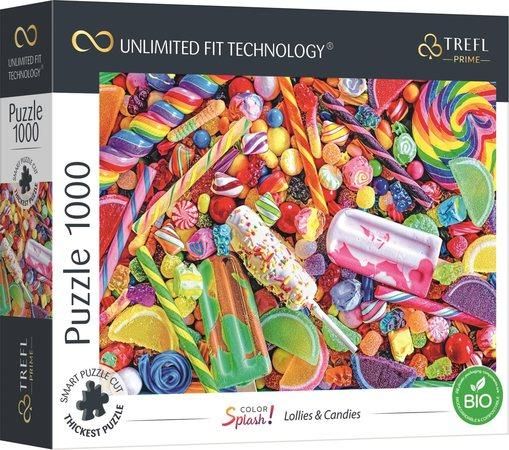 TREFL Puzzle UFT Color Splash: Lízátka a cukrovinky 1000 dílků - obrázek 1