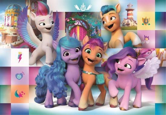 CLEMENTONI Puzzle My Little Pony: Veselá parta MAXI 104 dílků - obrázek 1
