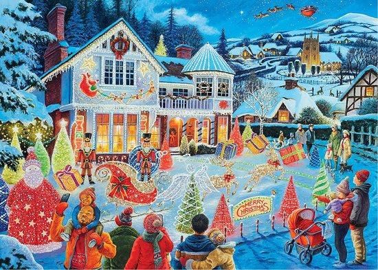 RAVENSBURGER Puzzle Vánoční dům 1000 dílků - obrázek 1