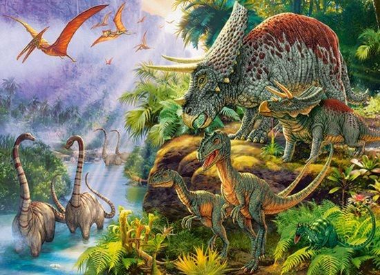 CASTORLAND Puzzle Údolí dinosaurů 200 dílků - obrázek 1