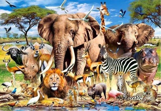 CASTORLAND Puzzle Zvířata ze savany 1500 dílků - obrázek 1