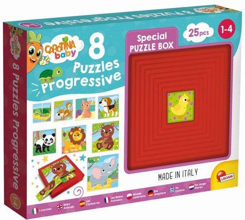 Hračka Liscianigioch Carotina Baby 9 Puzzle - Zvířátka - obrázek 1