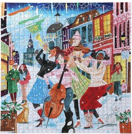 EEBOO Čtvercové puzzle Hudba v Montrealu 1000 dílků - obrázek 1