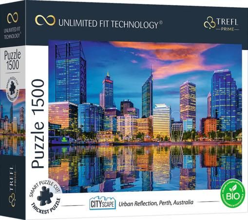 TREFL Puzzle UFT Cityscape: Odraz města Perth, Austrálie 1500 dílků - obrázek 1