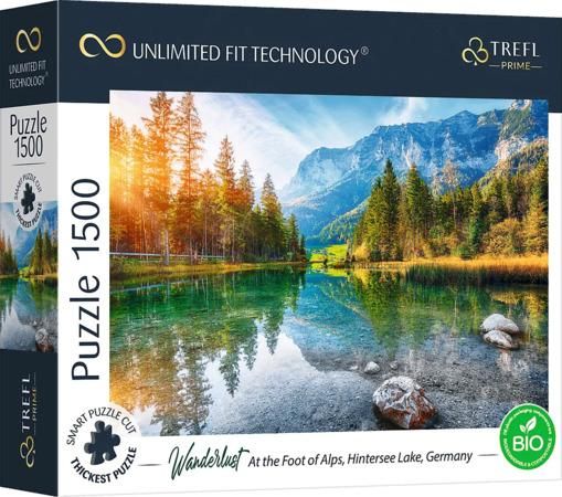 TREFL Puzzle UFT Wanderlust: Na úpatí Alp, Jezero Hintersee, Německo 1500 dílků - obrázek 1
