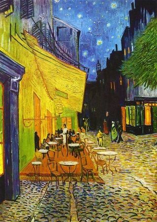 ENJOY Puzzle Vincent Van Gogh: Terasa kavárny v noci 1000 dílků - obrázek 1