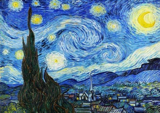 ENJOY Puzzle Vincent Van Gogh: Hvězdná noc 1000 dílků - obrázek 1