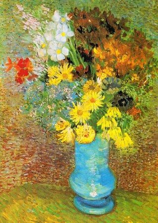 ENJOY Puzzle Vincent Van Gogh: Váza se sedmikráskami a sasankami 1000 dílků - obrázek 1