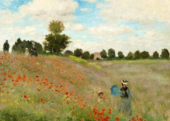 ENJOY Puzzle Claude Monet: Makové pole 1000 dílků - obrázek 1