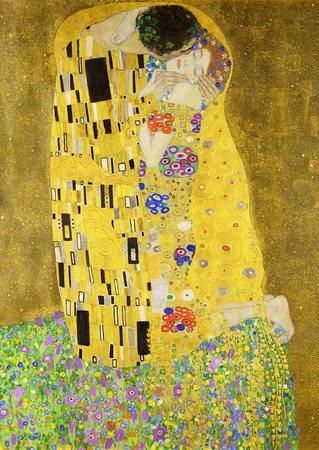 ENJOY Puzzle Gustav Klimt: Polibek 1000 dílků - obrázek 1