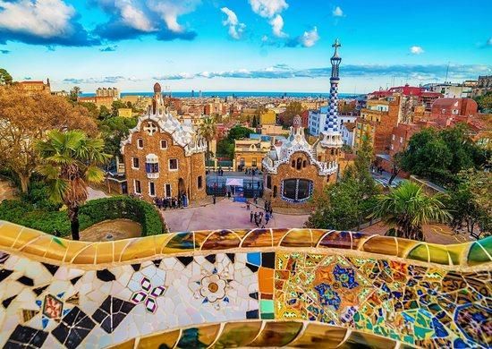 ENJOY Puzzle Výhled z parku Güell, Barcelona 1000 dílků - obrázek 1