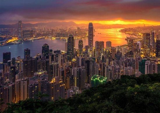 ENJOY Puzzle Hongkong za úsvitu 1000 dílků - obrázek 1