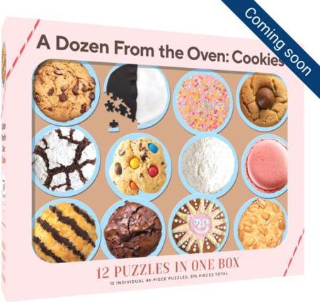 CHRONICLE BOOKS Sada 12 puzzle Tucet z trouby: Cookies 576 dílků - obrázek 1