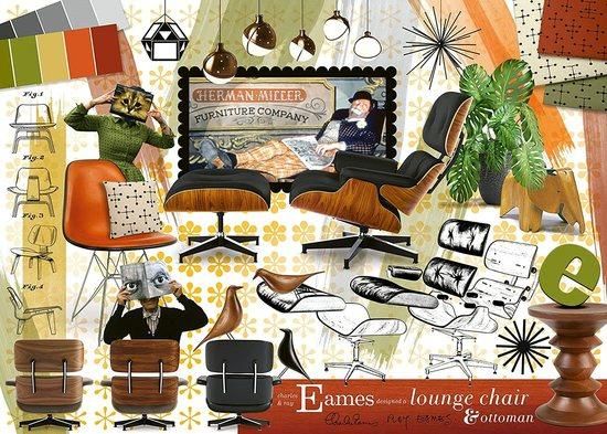 RAVENSBURGER Puzzle Eames: Design Classics 1000 dílků - obrázek 1