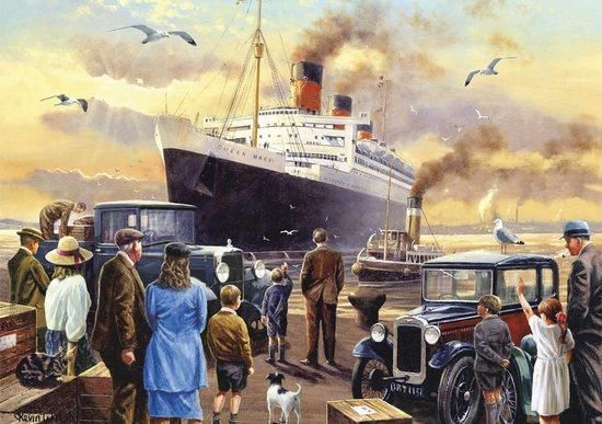 PIATNIK Puzzle RMS Queen Mary 1000 dílků - obrázek 1